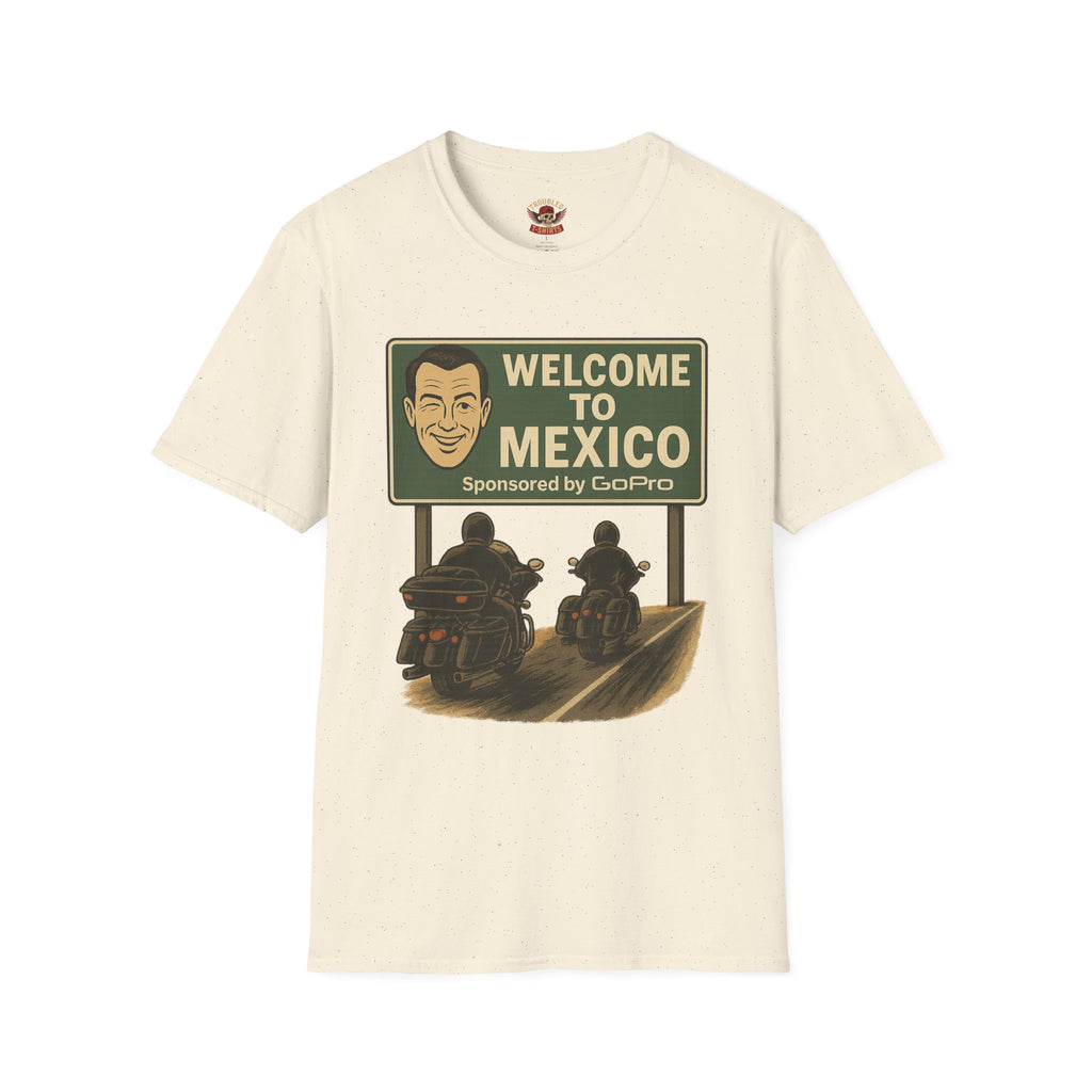 Welcome to Mexico Motorcycle T-Shirt — Vintage Ride Graphic Tee