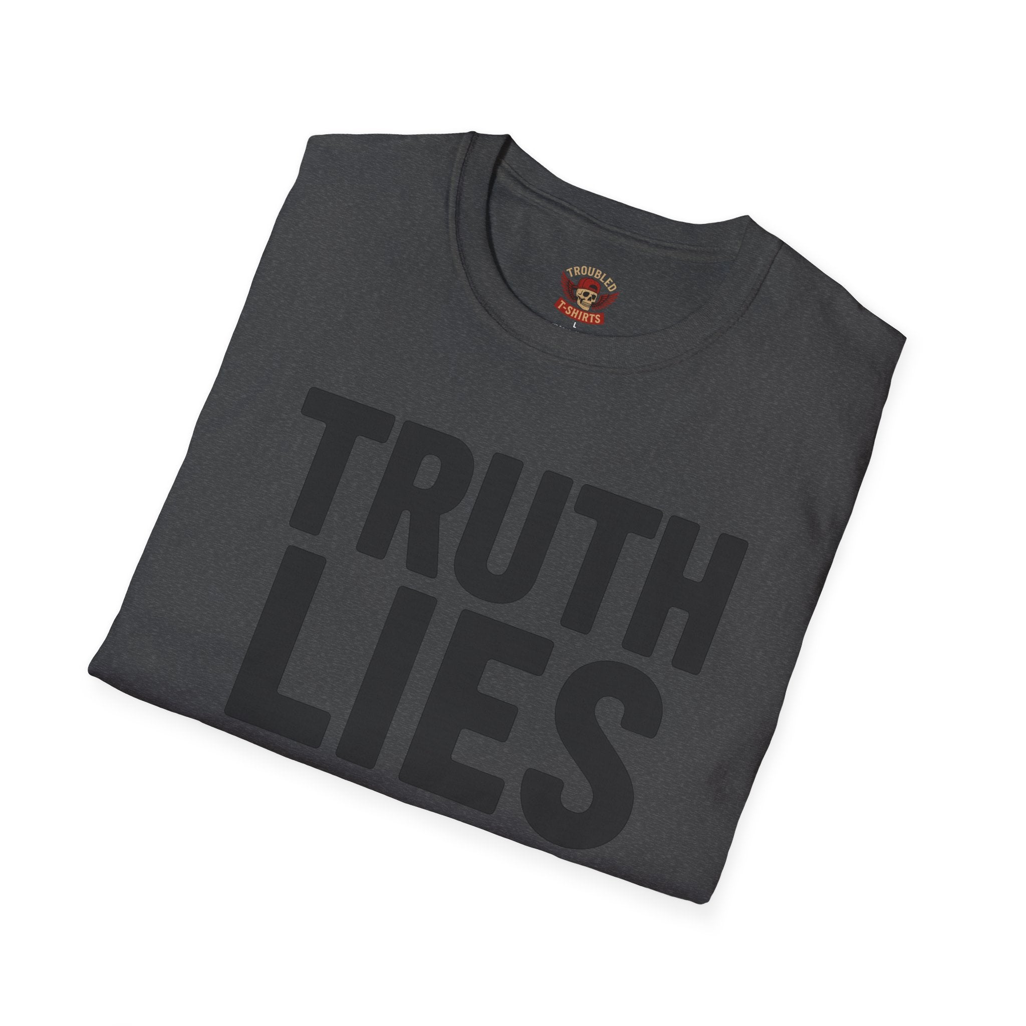 Truth, Lies & GoPro Footage T-Shirt — Funny Statement Tee for Videographers