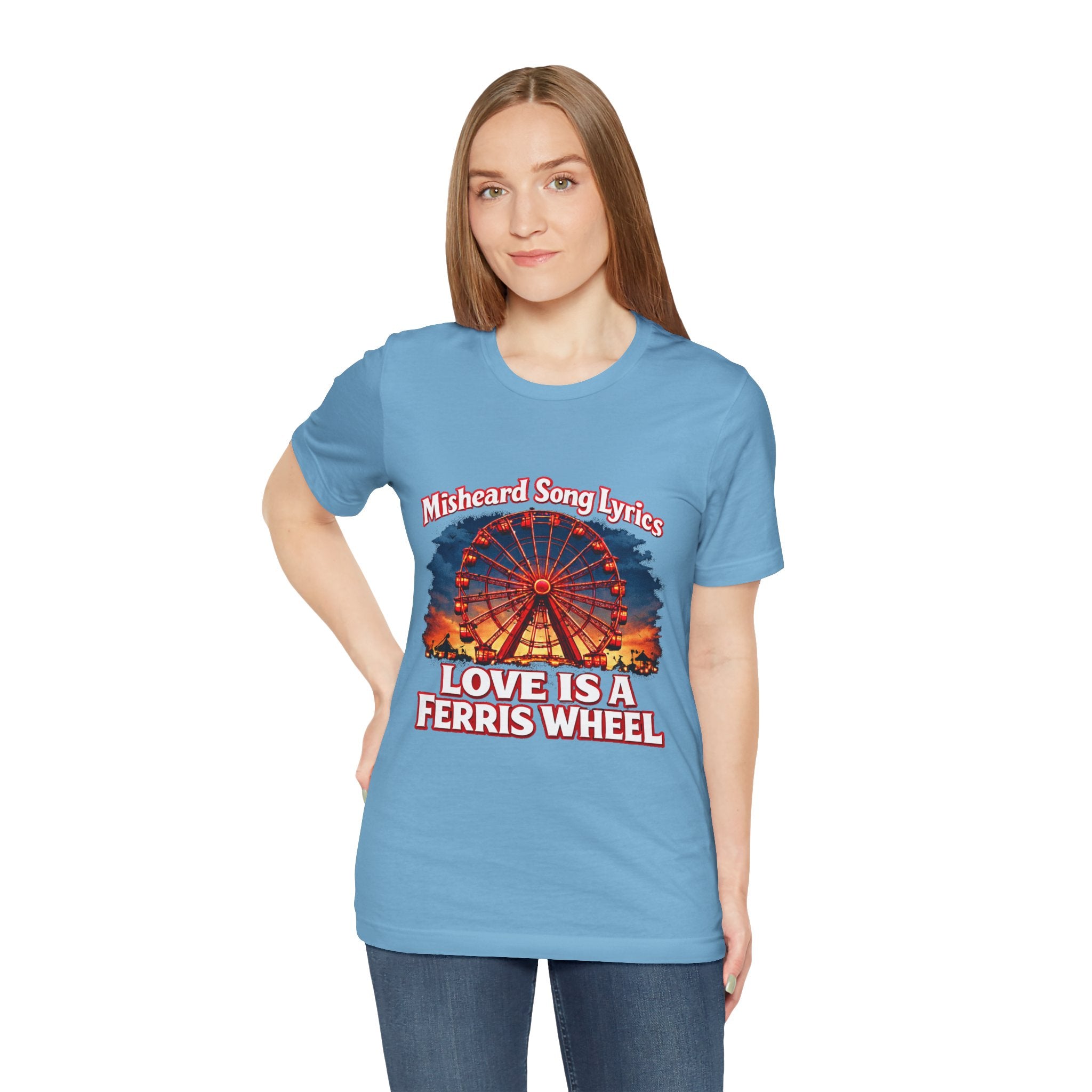Love is a Ferris Wheel T-Shirt — Misheard Lyrics Tee Love is a Battlefield by Pat Benatar