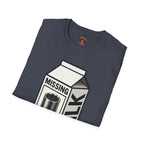 T-Shirt — "Missing 10mm Socket" Milk Carton Mechanics Graphic Tee