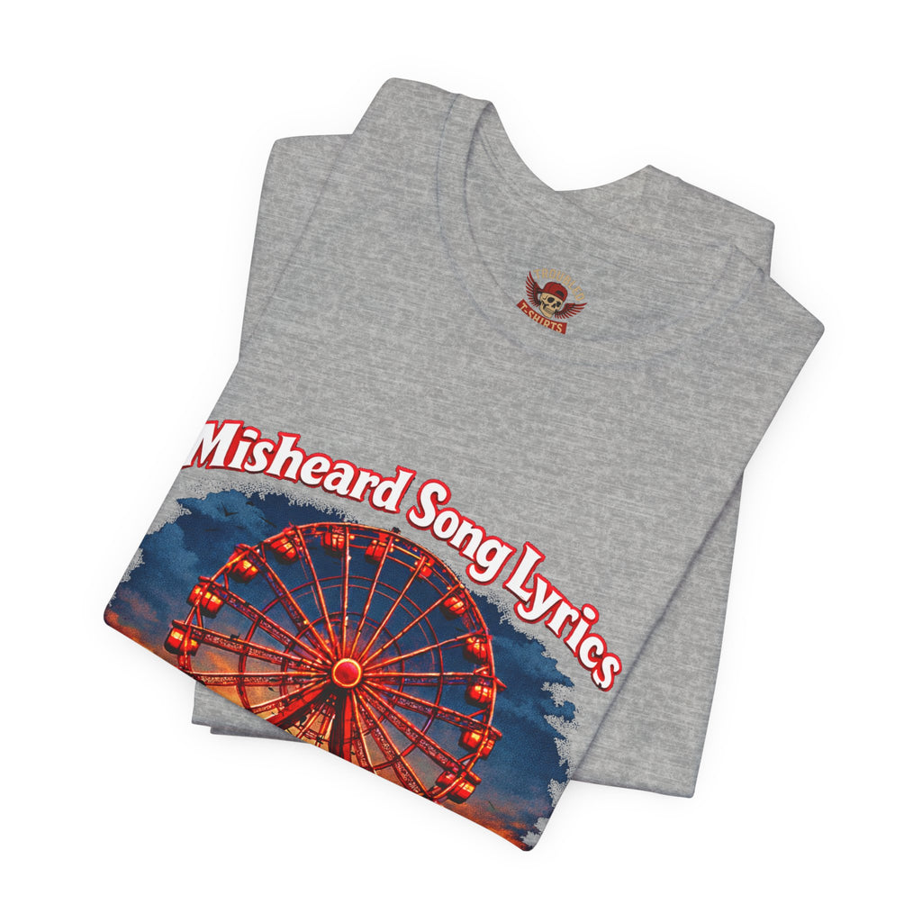 Love is a Ferris Wheel T-Shirt — Misheard Lyrics Tee Love is a Battlefield by Pat Benatar