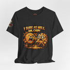 Funny Peanut Butter Cookie Yelling at Chocolate Chip Cookie T‑Shirt