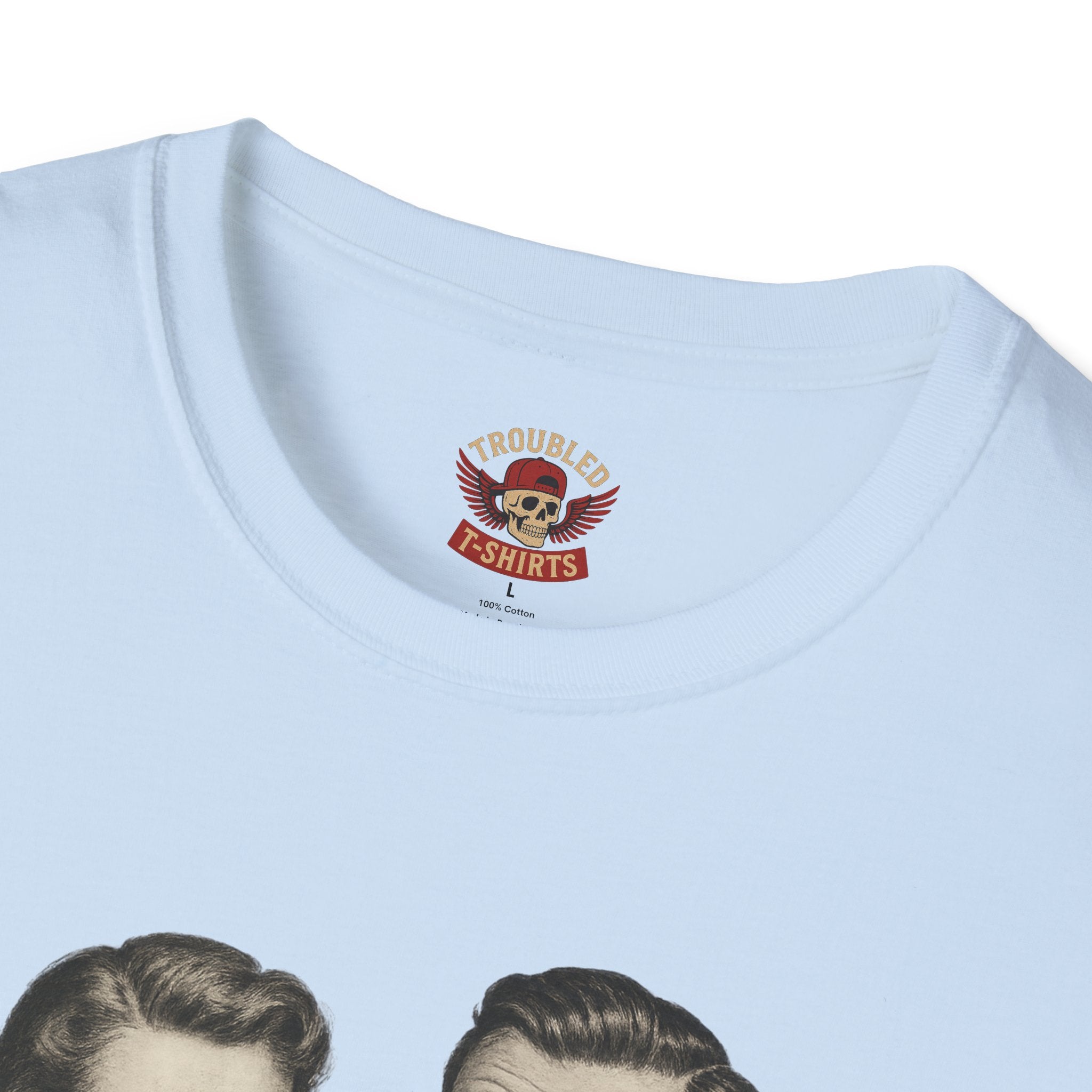 Vintage Couple T‑Shirt — "Can You Just Hug Me Normal?" Retro Humor Tee