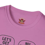 Retro Comic 'Let's Get Naked / We Are Having Ice Cream Like Normal People' Funny Graphic Tee