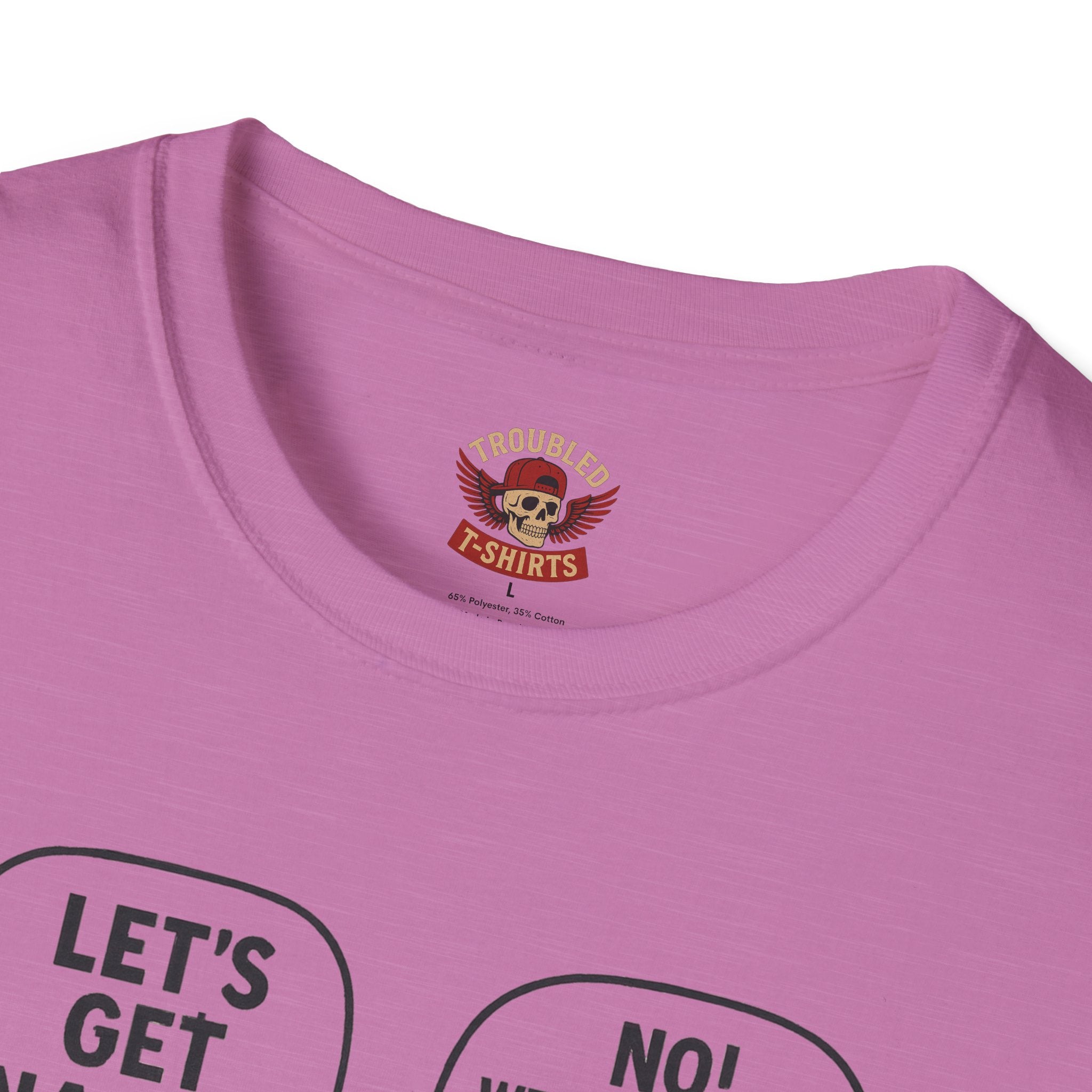 Retro Comic 'Let's Get Naked / We Are Having Ice Cream Like Normal People' Funny Graphic Tee