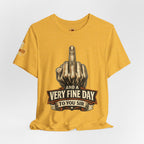 Polite Middle Finger T‑Shirt — Funny Sarcastic Graphic Tee