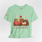 Shark Uterus “I Love Shark Uterus” Charcuterie Foodie Tee