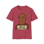 Hello Sleepyhead T-Shirt — Funny Retro Portrait Graphic Tee
