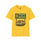 Welcome to Mexico BMW T-Shirt — Retro Road Trip Car Design