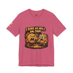 Funny Peanut Butter Cookie Yelling at Chocolate Chip Cookie T‑Shirt