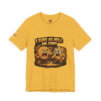 Funny Peanut Butter Cookie Yelling at Chocolate Chip Cookie T‑Shirt
