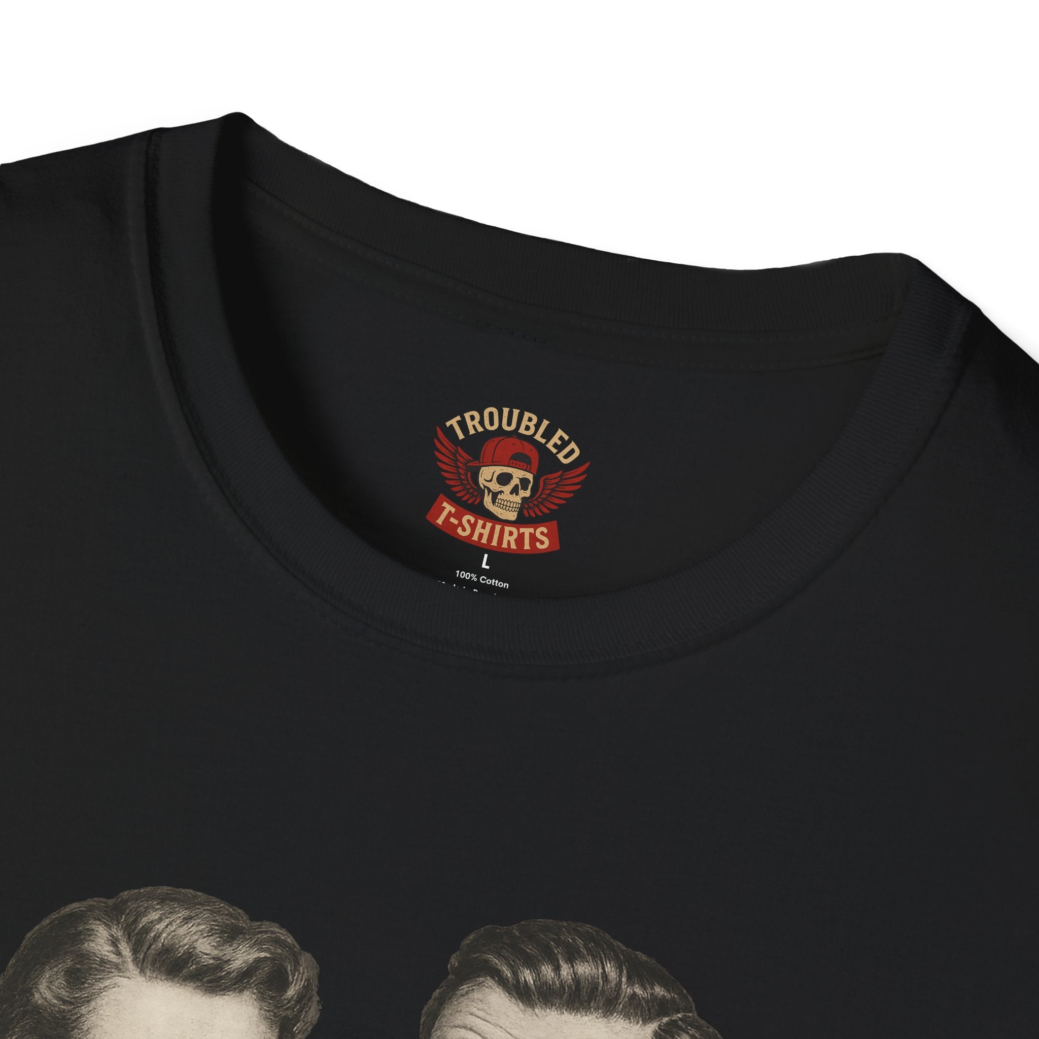 Vintage Couple T‑Shirt — "Can You Just Hug Me Normal?" Retro Humor Tee