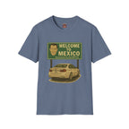 Welcome to Mexico BMW T-Shirt — Retro Road Trip Car Design