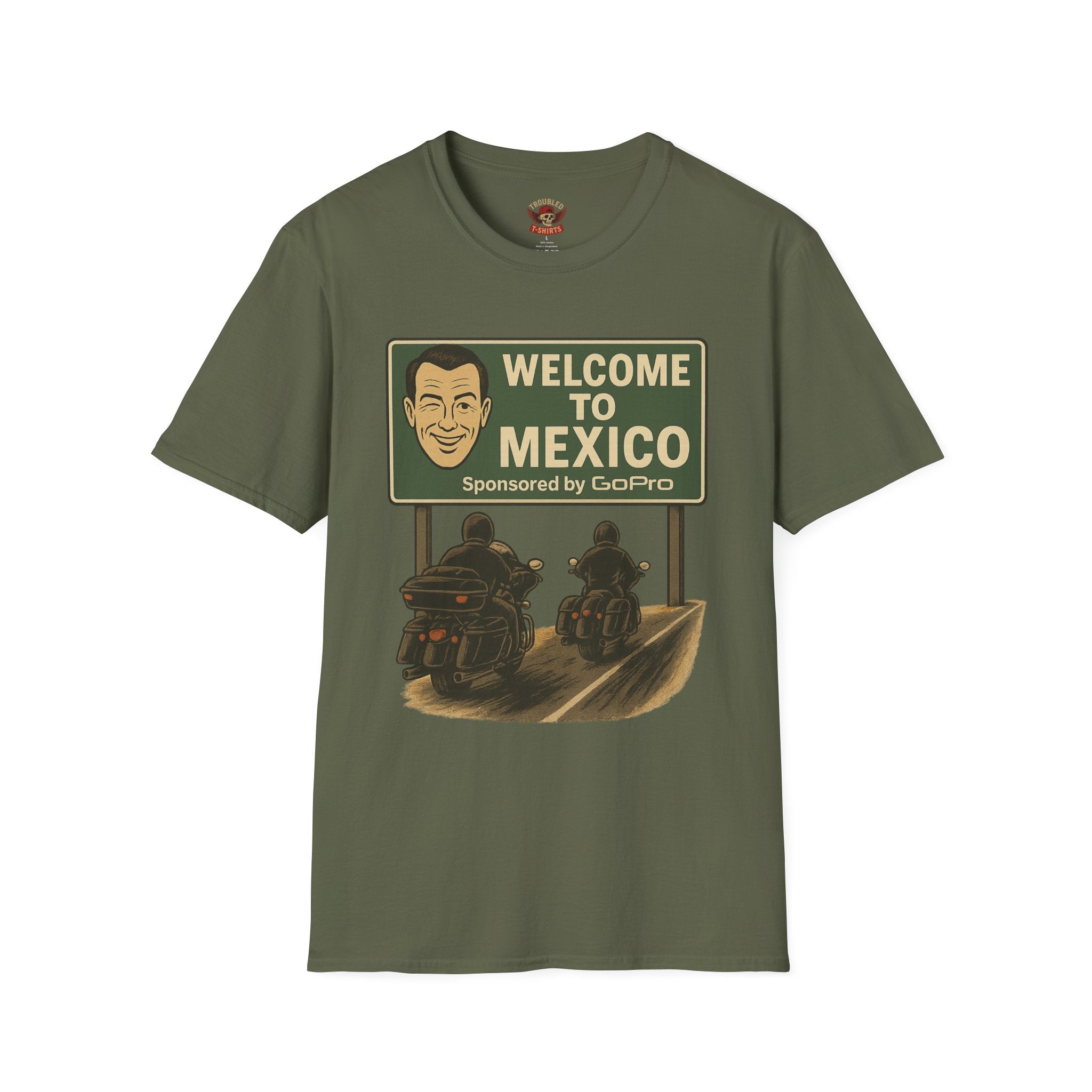 Welcome to Mexico Motorcycle T-Shirt — Vintage Ride Graphic Tee