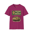 Welcome to Mexico Porsche T-Shirt — 'Welcome to Mexico' Sign Graphic Tee