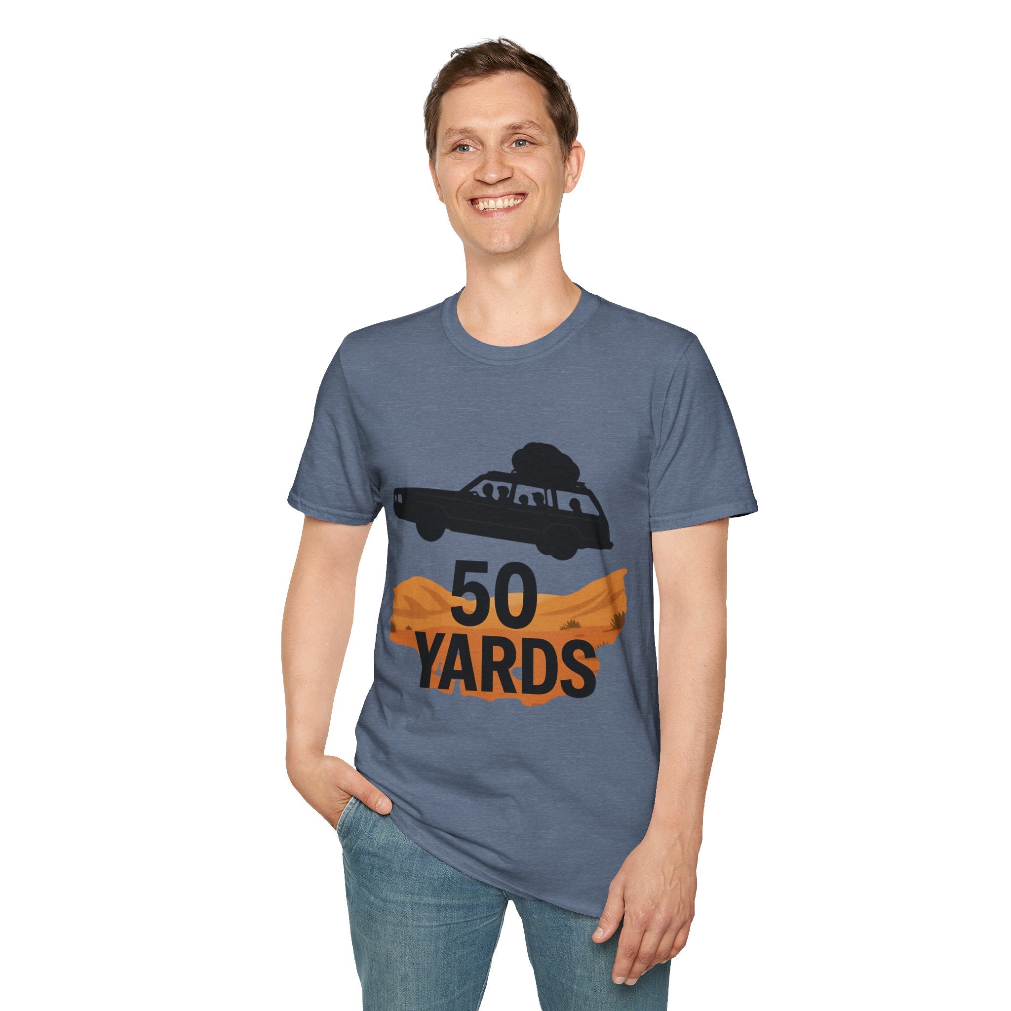50 Yards Road Trip T-Shirt — Vintage Wagon Graphic Tee