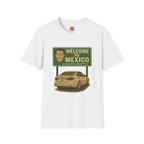 Welcome to Mexico BMW T-Shirt — Retro Road Trip Car Design