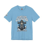 "Get Busy Livin' or Get Busy Dying, So Buy the Bike" T-Shirt — Funny Skeleton Biker Tee