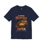 I Rescue Beavers Graphic Tee — Funny Tongue-in-Cheek Wildlife Shirt