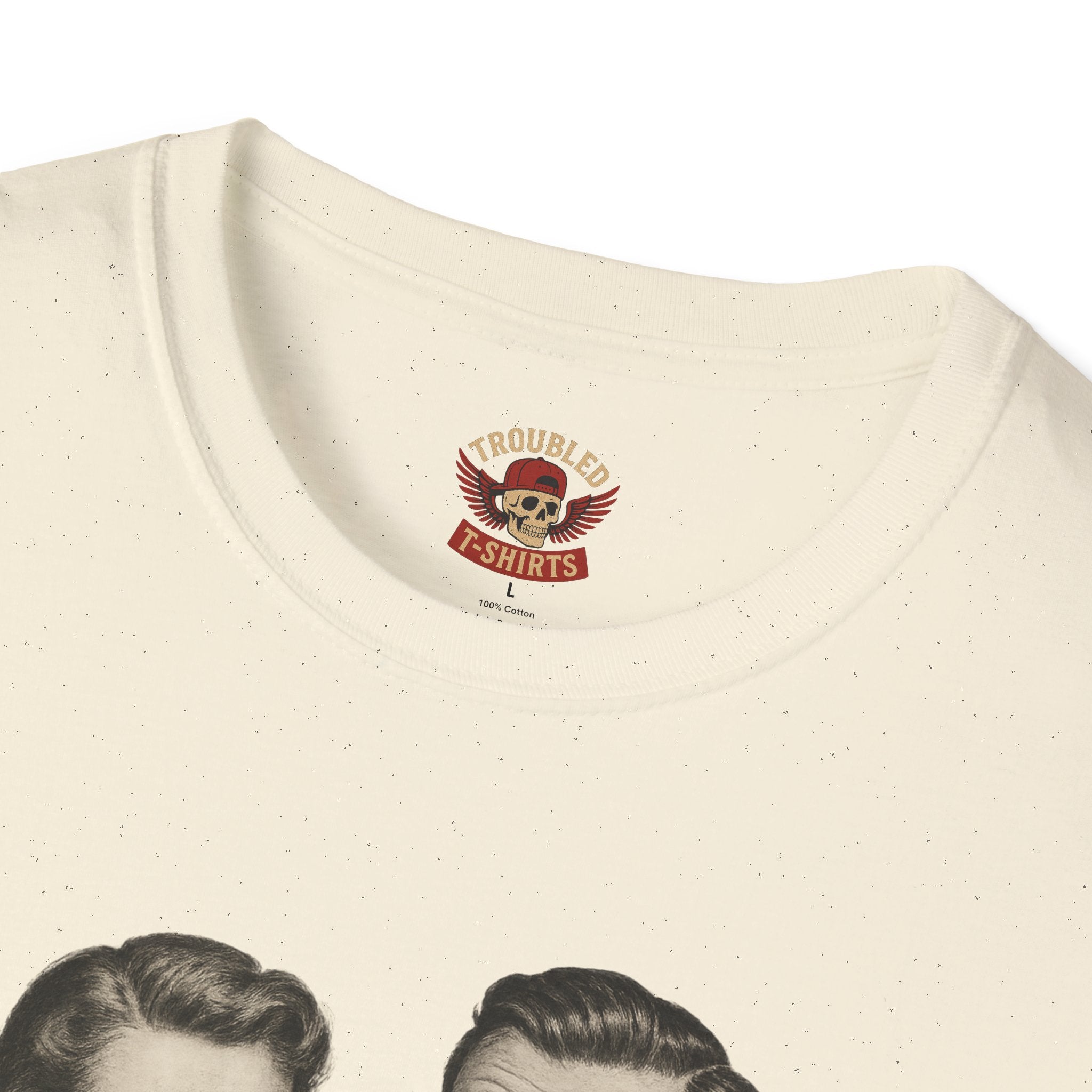 Vintage Couple T‑Shirt — "Can You Just Hug Me Normal?" Retro Humor Tee