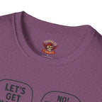 Retro Comic 'Let's Get Naked / We Are Having Ice Cream Like Normal People' Funny Graphic Tee