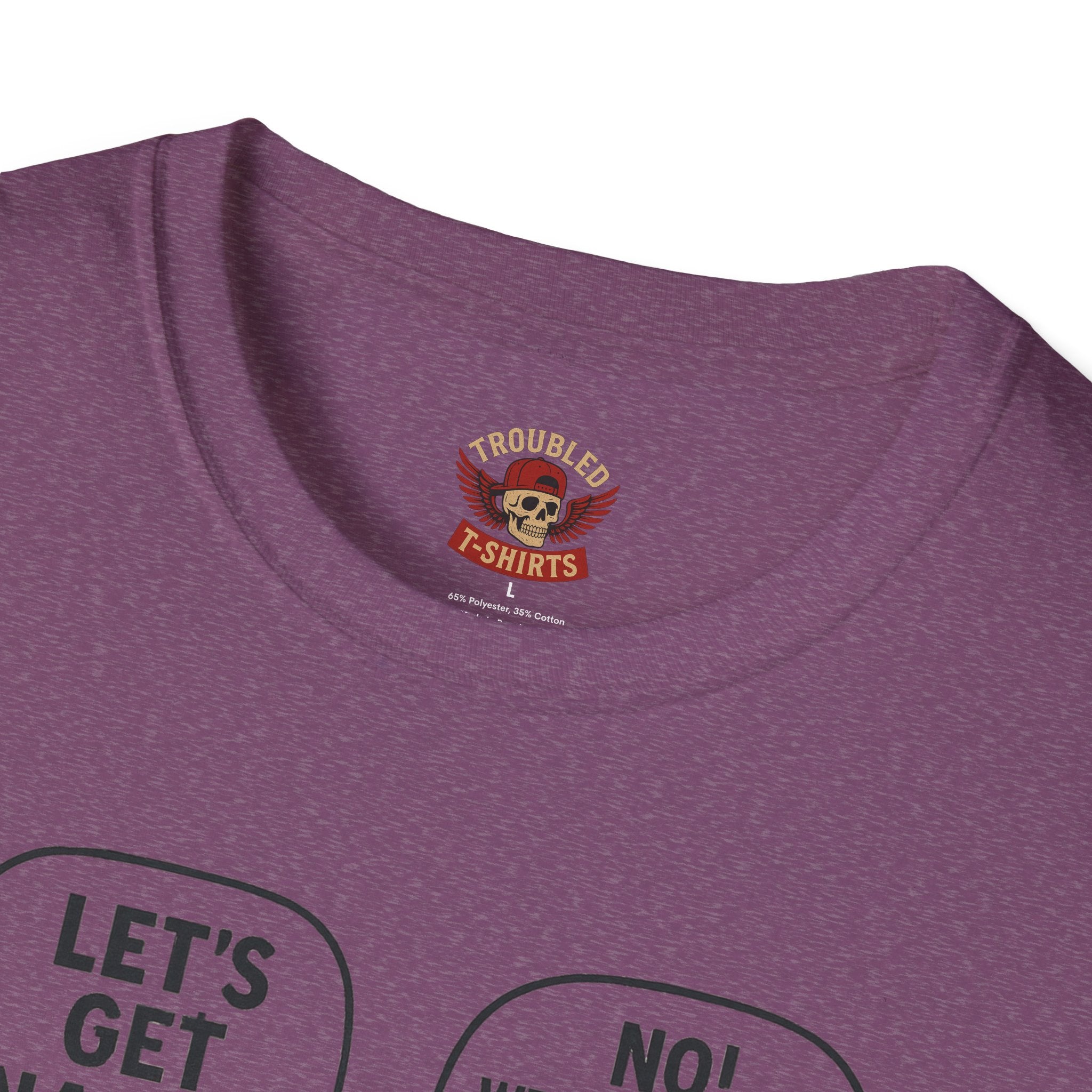 Retro Comic 'Let's Get Naked / We Are Having Ice Cream Like Normal People' Funny Graphic Tee