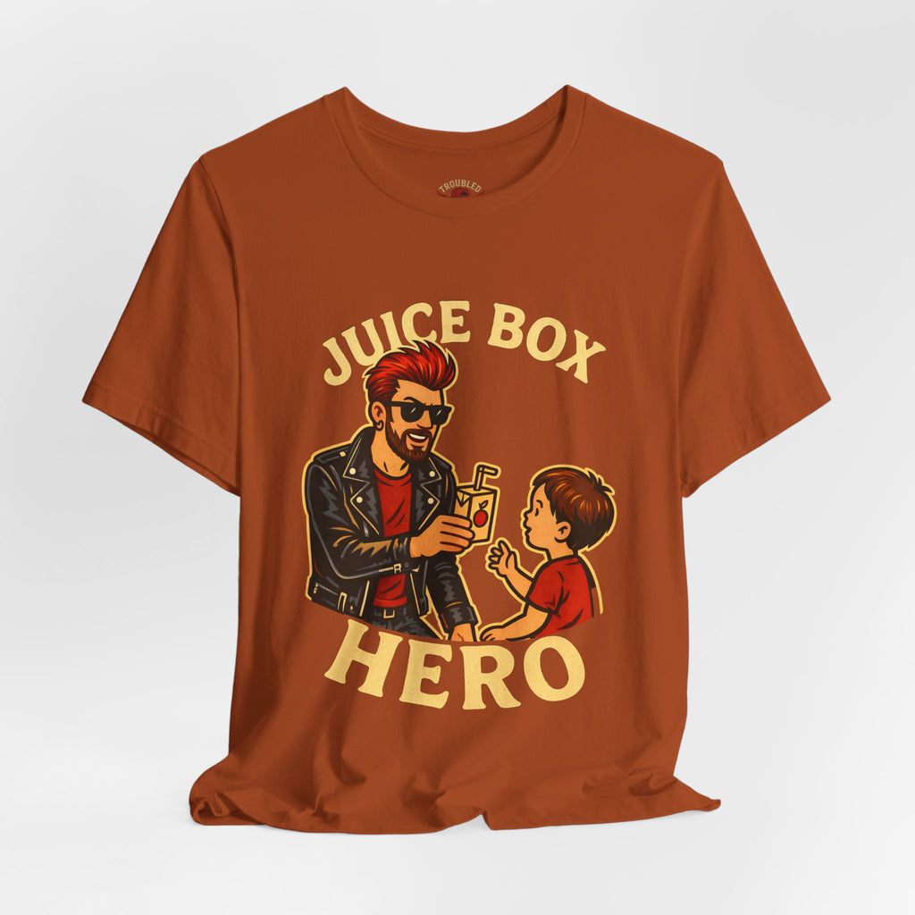 Funny Dad T-Shirt — "Dad Is a Rock Star" Juicebox Dad Tee