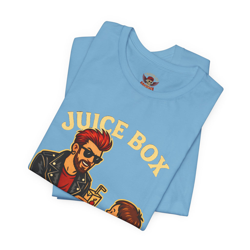 Funny Dad T-Shirt — "Dad Is a Rock Star" Juicebox Dad Tee