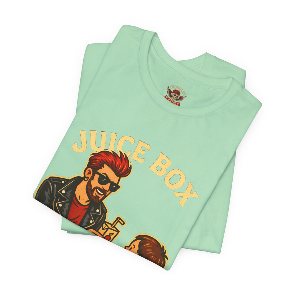 Funny Dad T-Shirt — "Dad Is a Rock Star" Juicebox Dad Tee