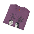 Retro Comic 'Let's Get Naked / We Are Having Ice Cream Like Normal People' Funny Graphic Tee