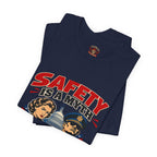 "Safety Is a Myth" T-Shirt — Funny Vintage Propaganda Poster Tee