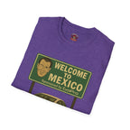 Welcome to Mexico BMW T-Shirt — Retro Road Trip Car Design