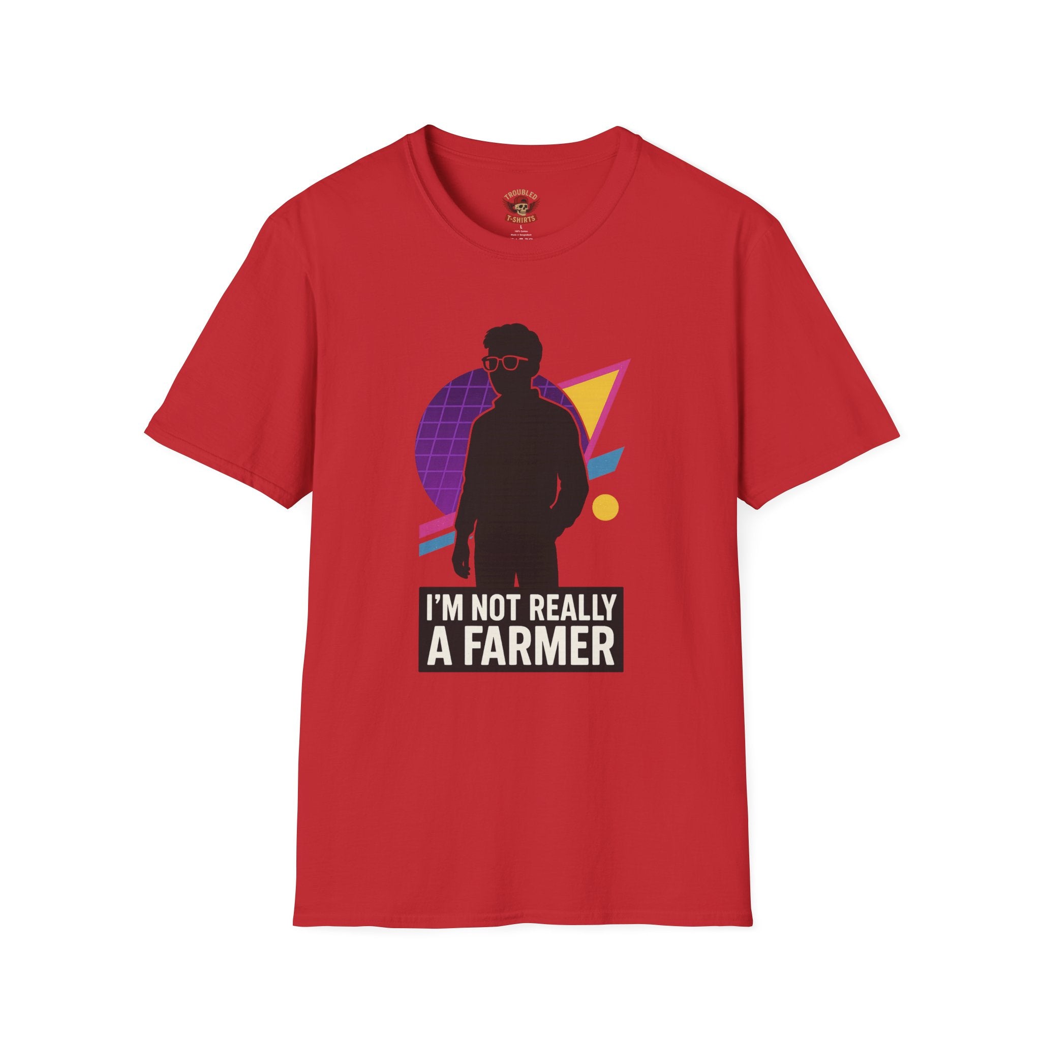 I'm Not Really a Farmer T-Shirt — Retro Silhouette Graphic Tee