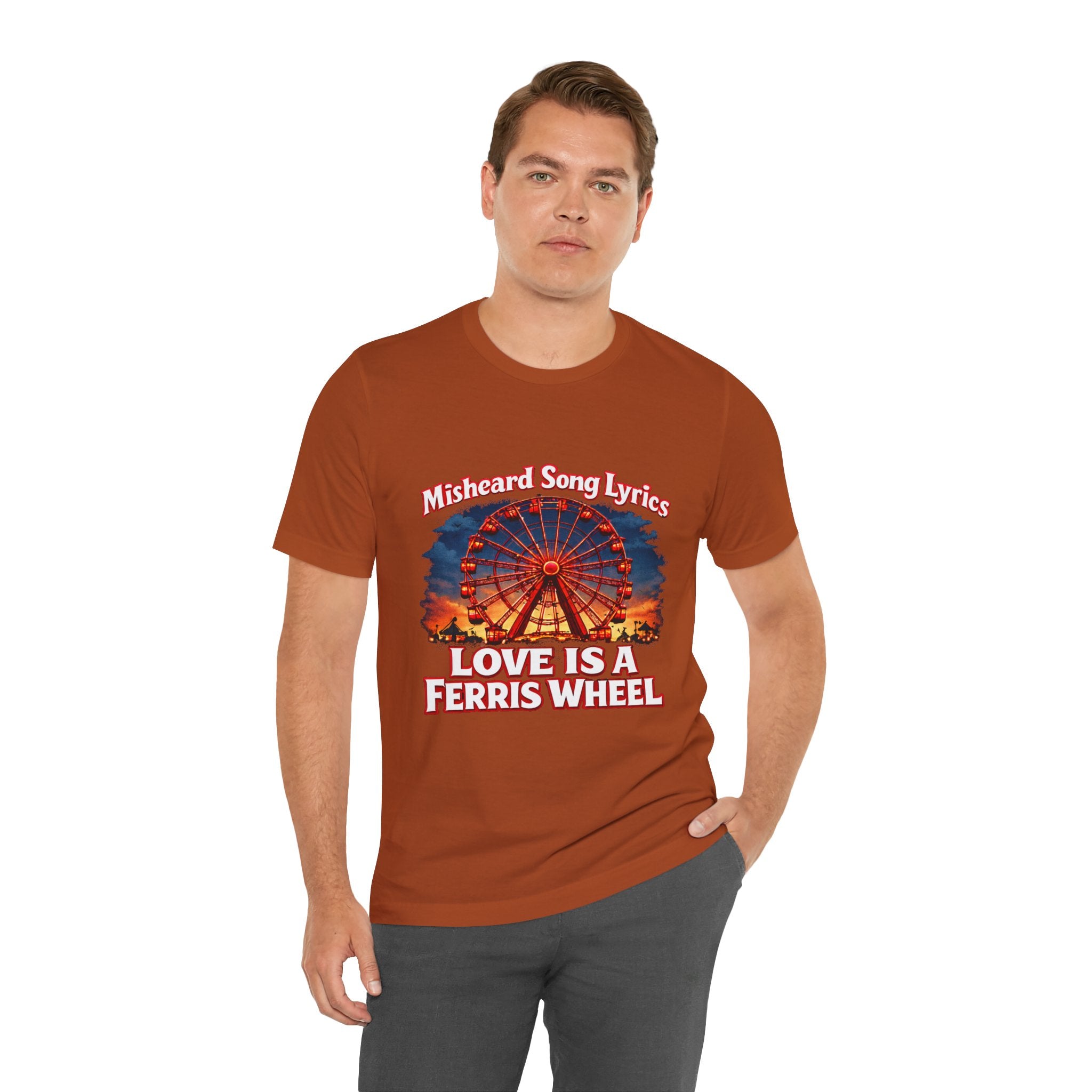 Love is a Ferris Wheel T-Shirt — Misheard Lyrics Tee Love is a Battlefield by Pat Benatar