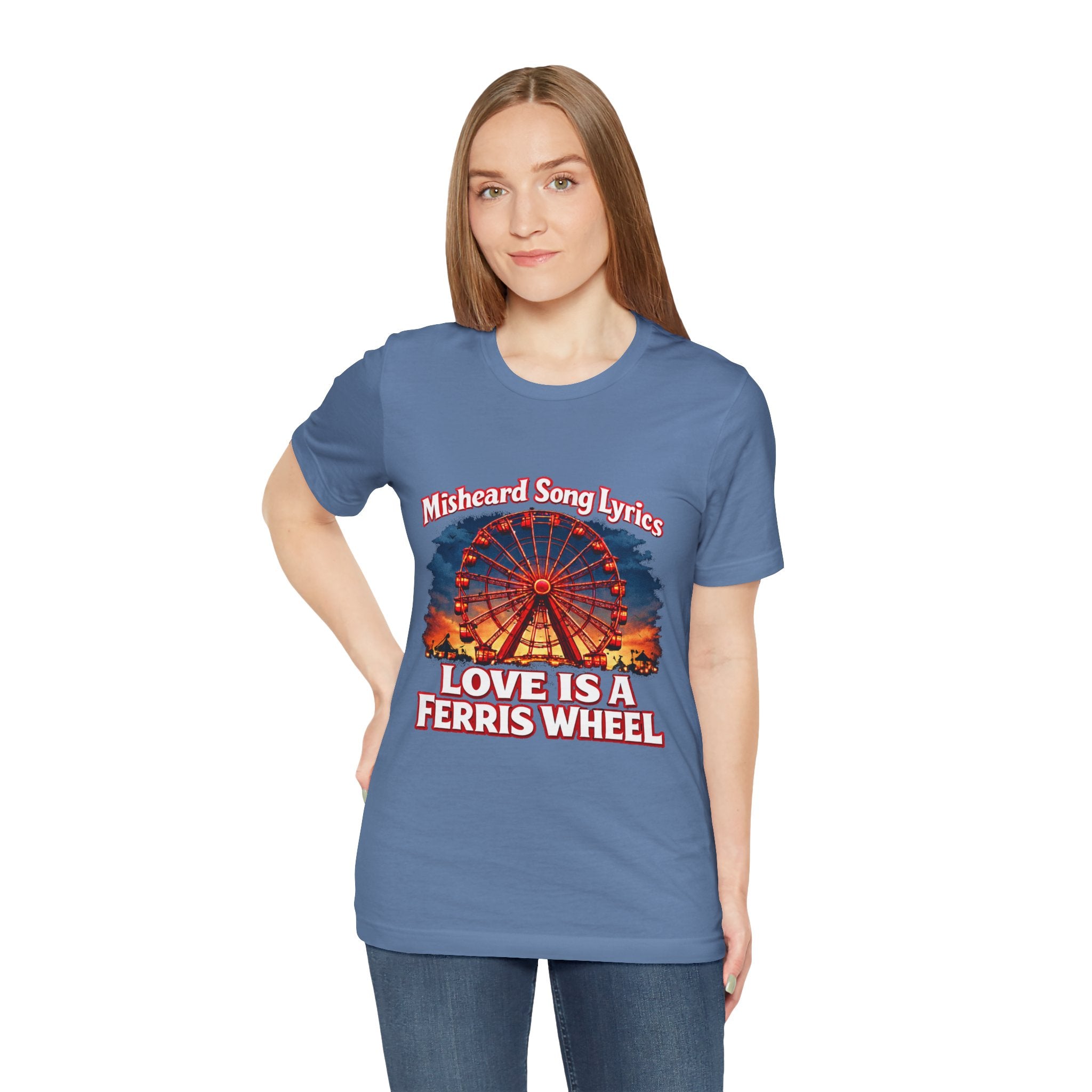 Love is a Ferris Wheel T-Shirt — Misheard Lyrics Tee Love is a Battlefield by Pat Benatar