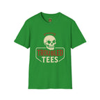 Troubled Tees Graphic T-Shirt — Skull Halo Vintage Logo Tee
