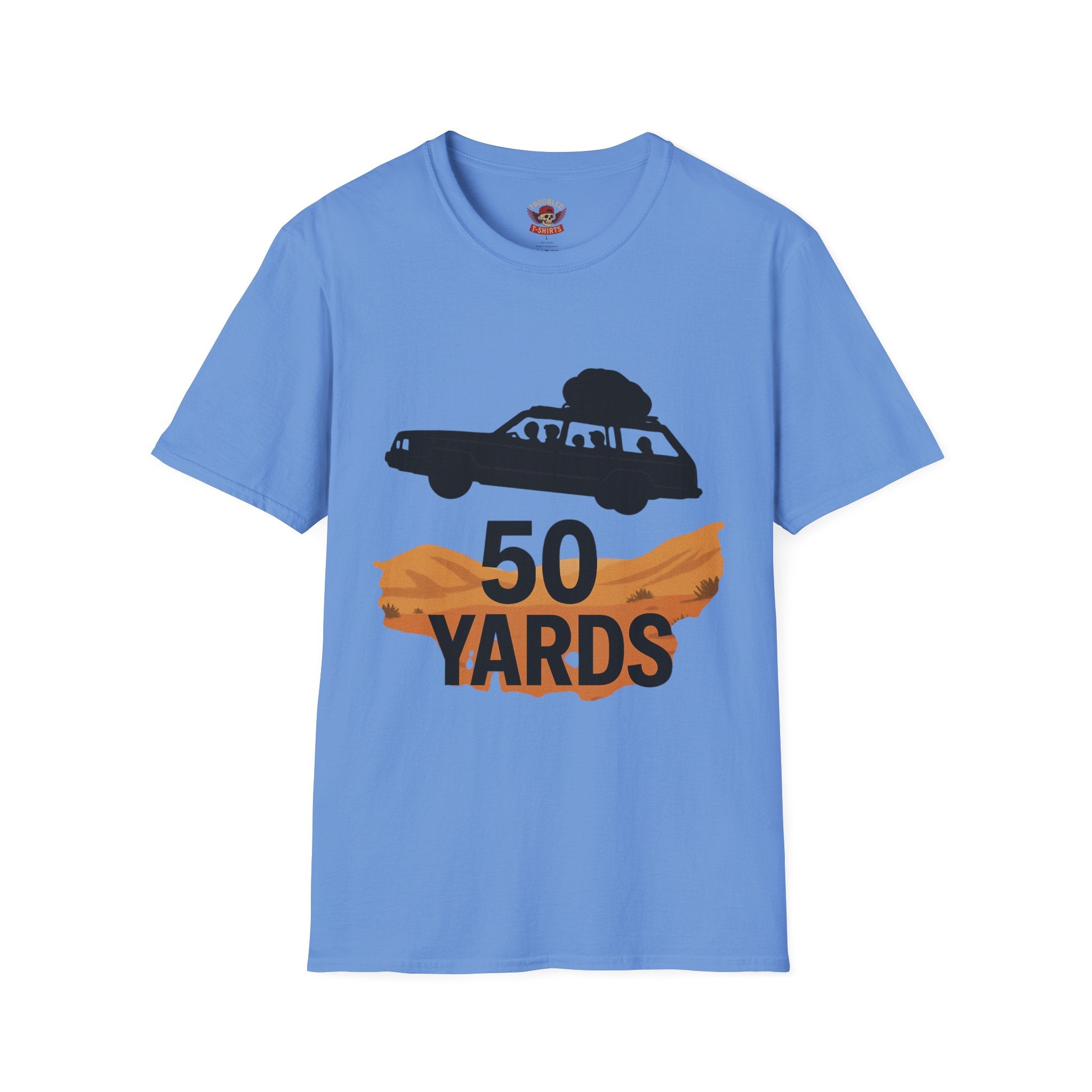50 Yards Road Trip T-Shirt — Vintage Wagon Graphic Tee