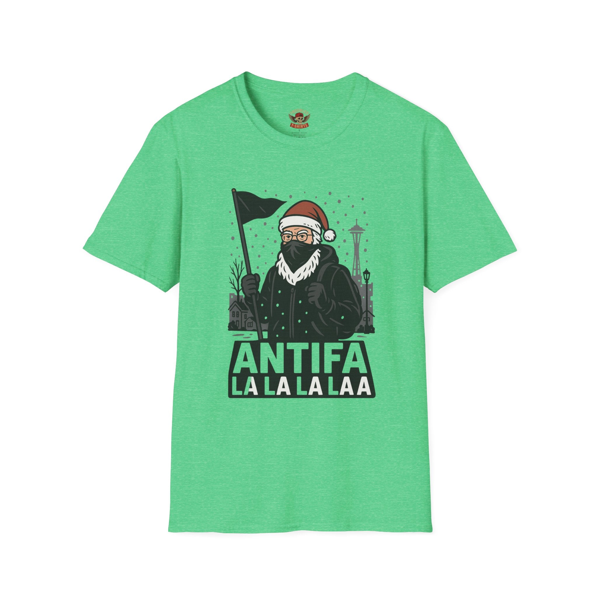 T-Shirt — Antifa 'La La La La' Holiday Graphic Tee