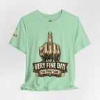 Polite Middle Finger T‑Shirt — Funny Sarcastic Graphic Tee