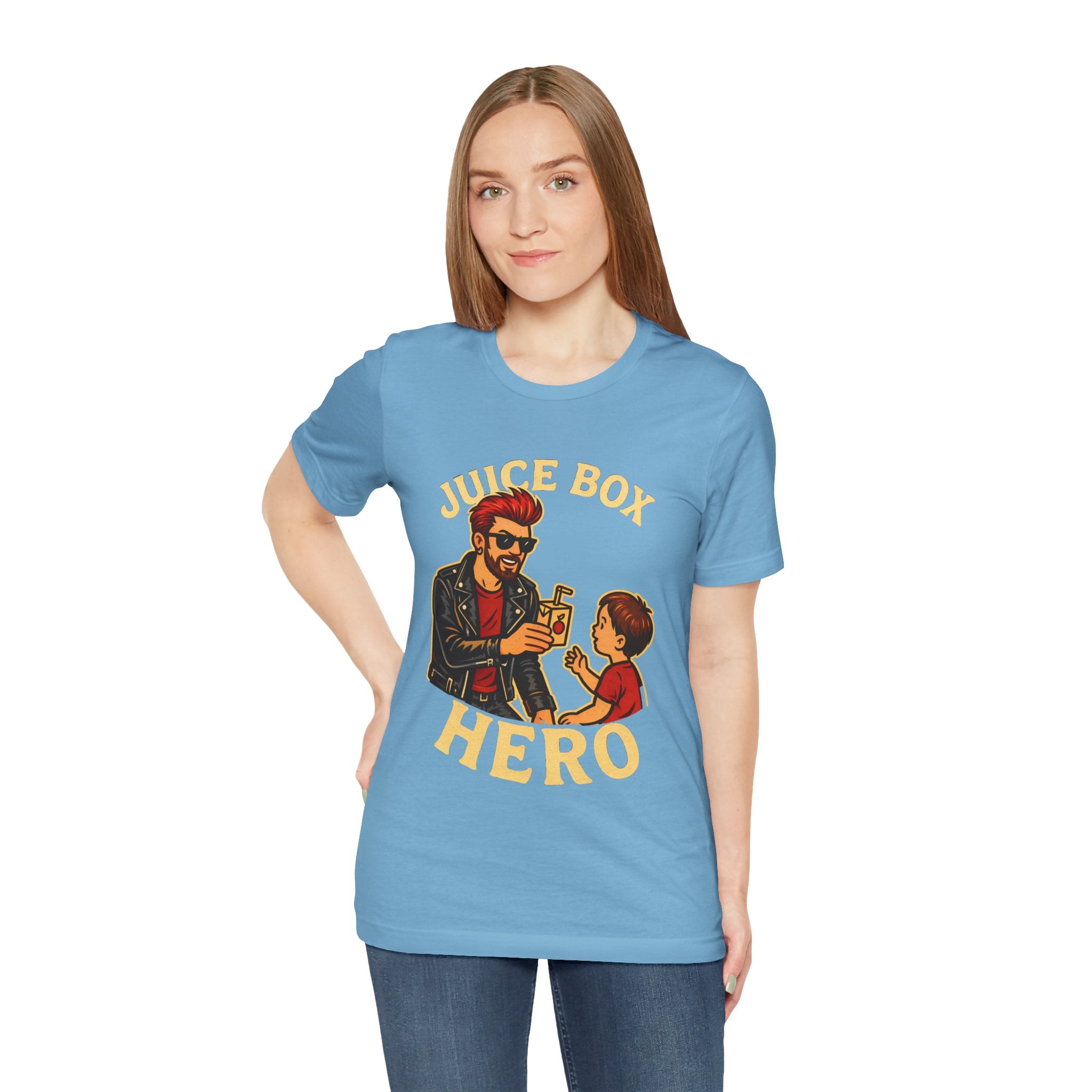 Funny Dad T-Shirt — "Dad Is a Rock Star" Juicebox Dad Tee