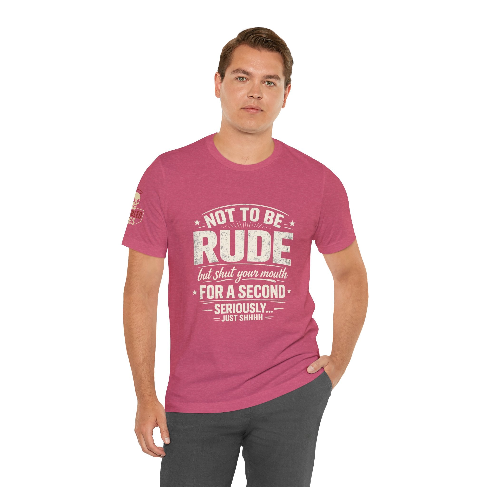 "Shut Your Mouth, Please" T-Shirt — Funny Sarcastic Graphic Tee
