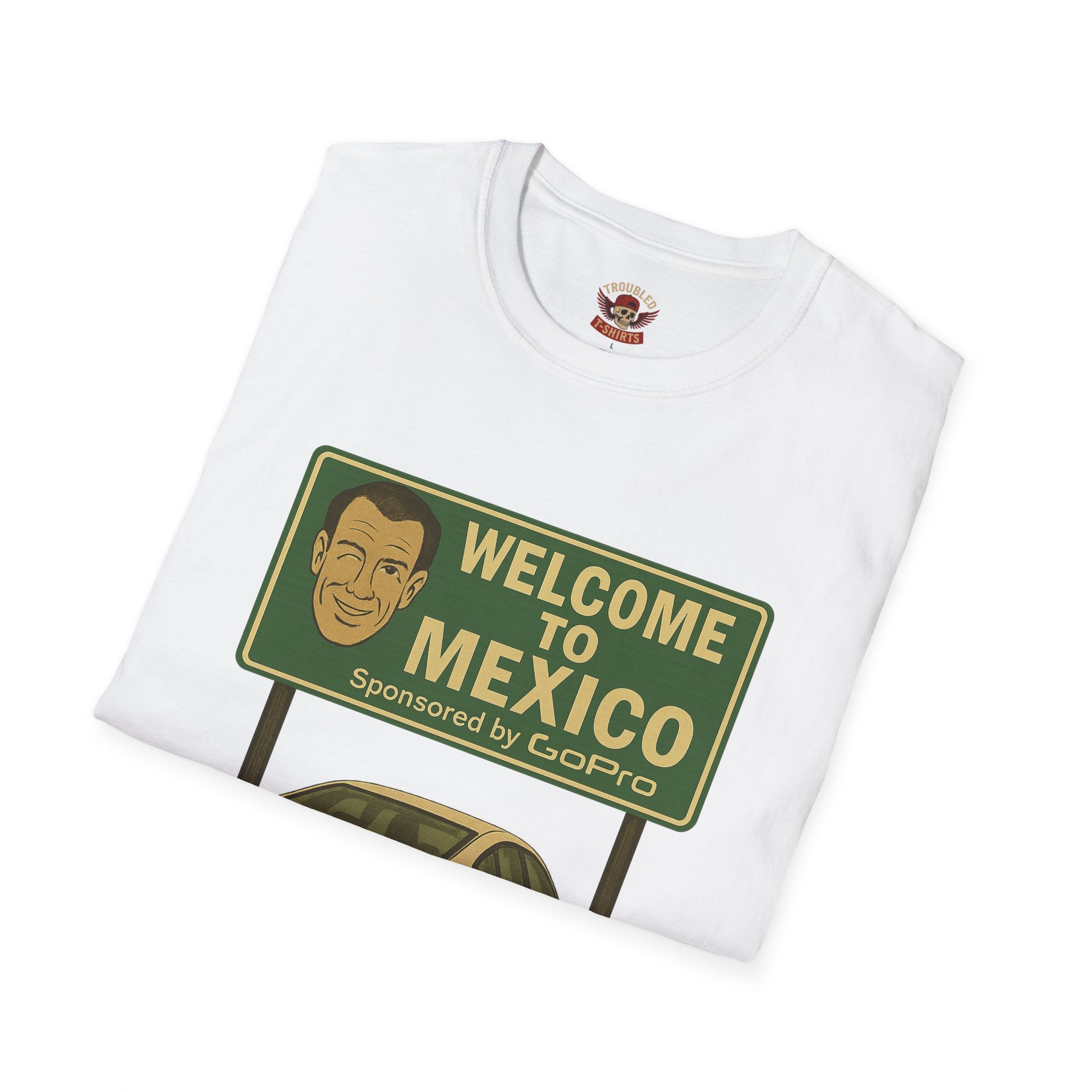 Welcome to Mexico BMW T-Shirt — Retro Road Trip Car Design