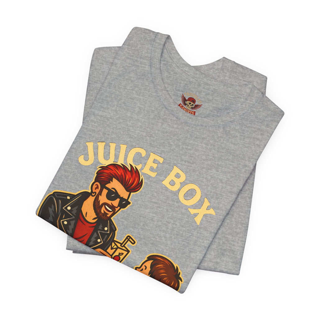 Funny Dad T-Shirt — "Dad Is a Rock Star" Juicebox Dad Tee