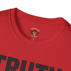 Truth, Lies & GoPro Footage T-Shirt — Funny Statement Tee for Videographers