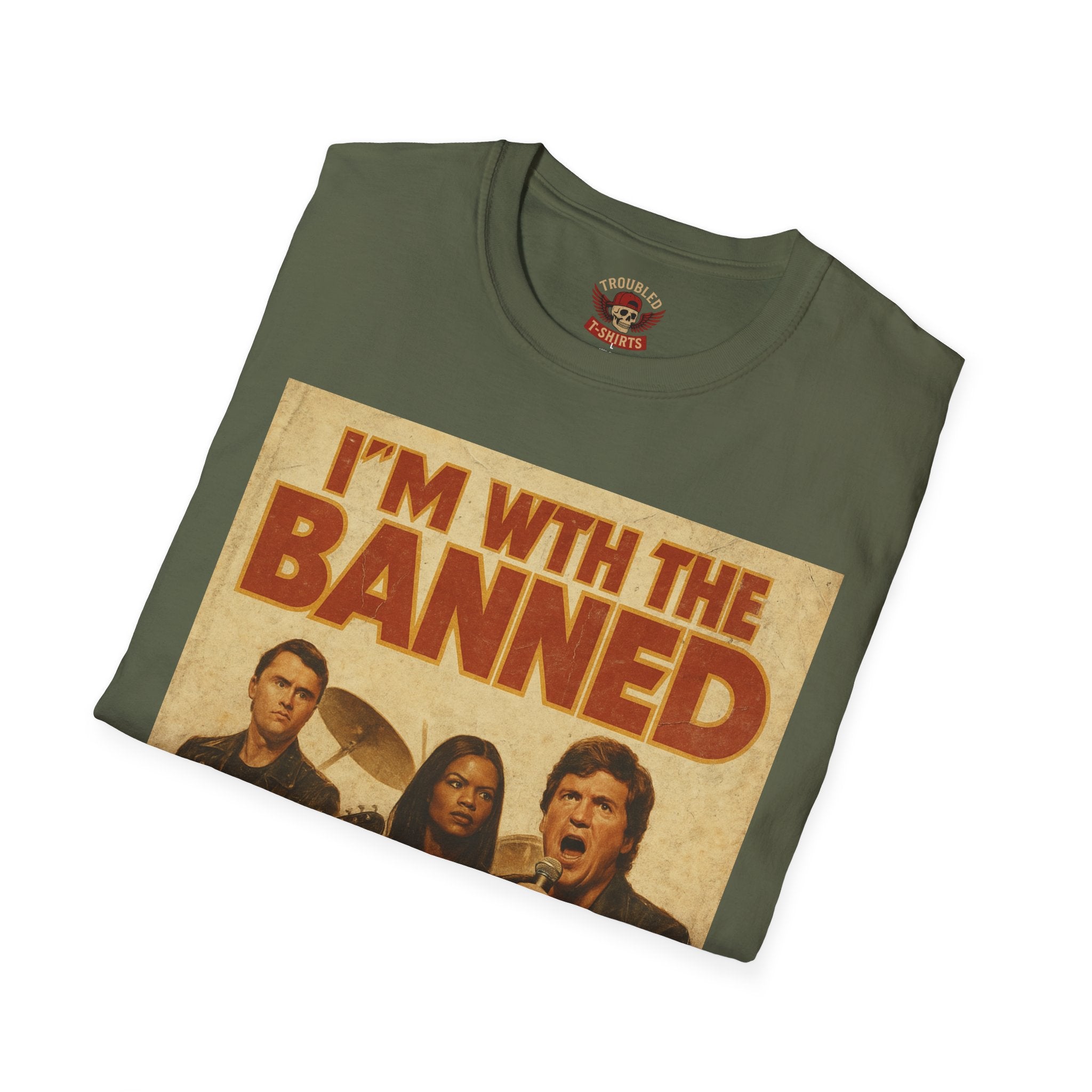 I'm With The Banned T-Shirt – Vintage Rock Band Protest Tee