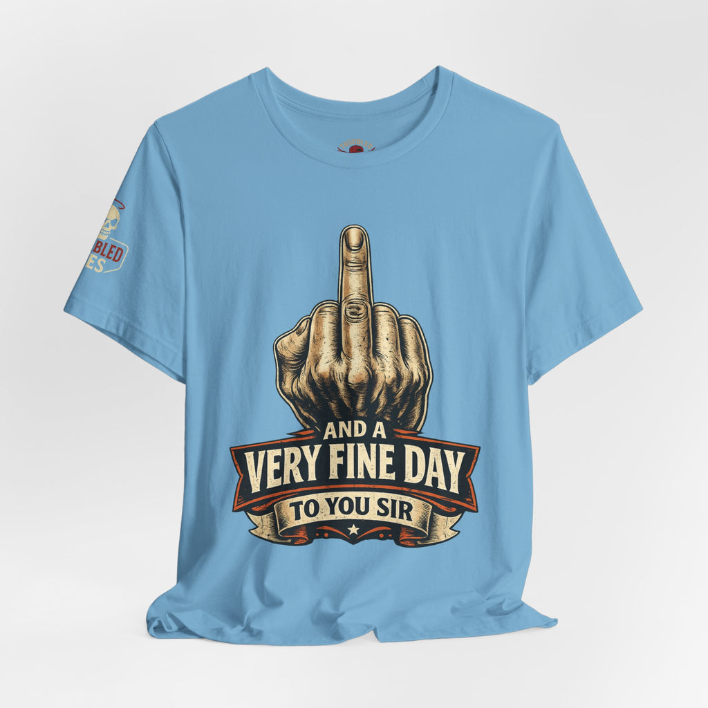 Polite Middle Finger T‑Shirt — Funny Sarcastic Graphic Tee