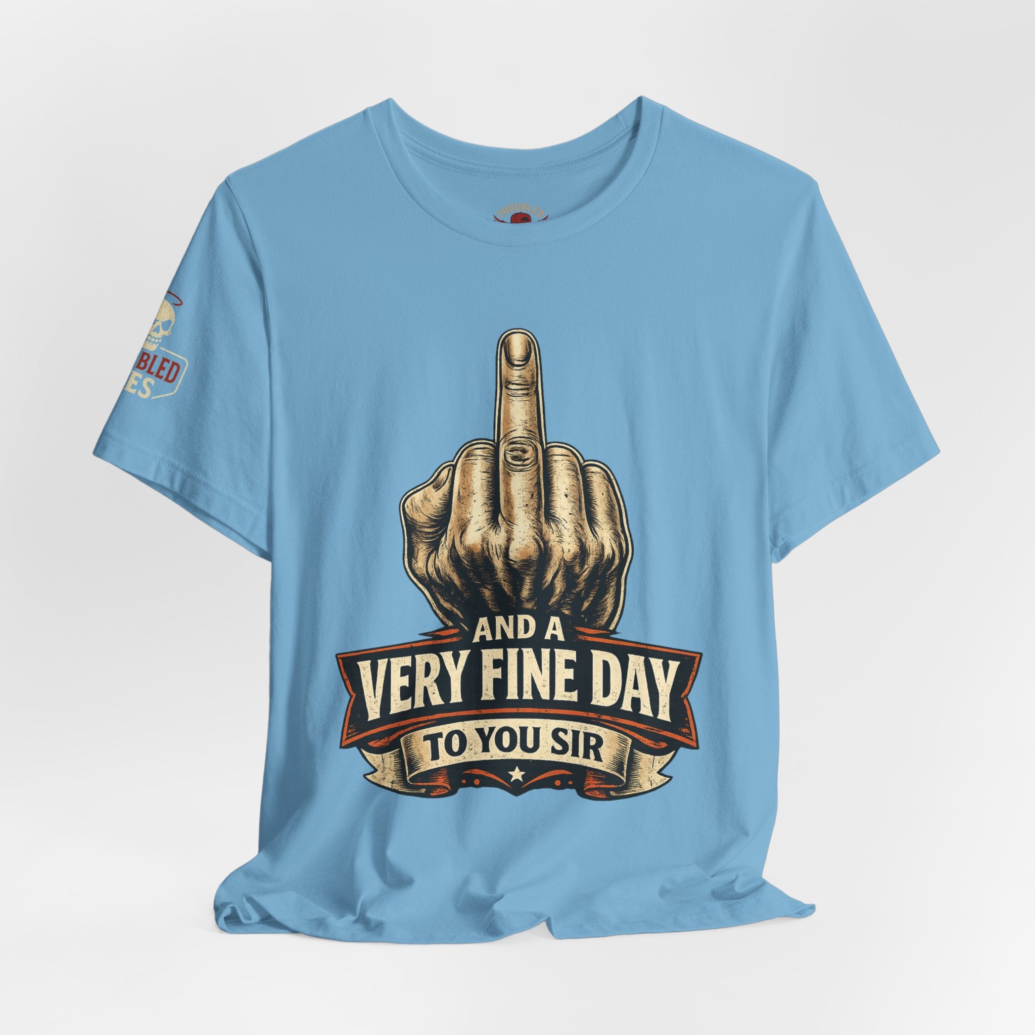 Polite Middle Finger T‑Shirt — Funny Sarcastic Graphic Tee