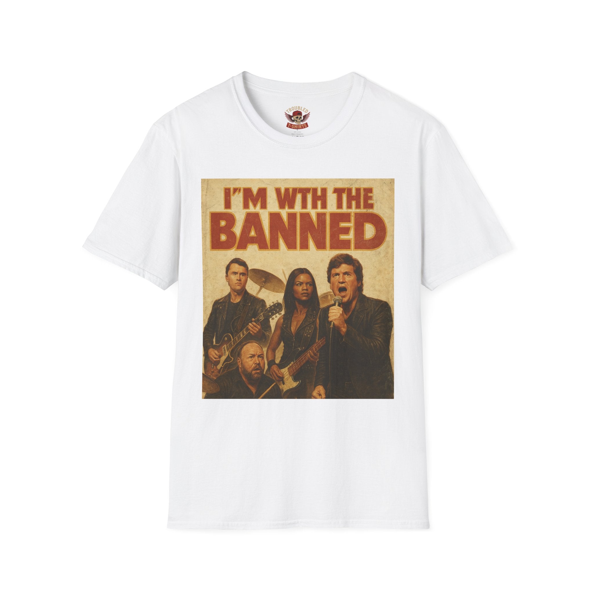 I'm With The Banned T-Shirt – Vintage Rock Band Protest Tee