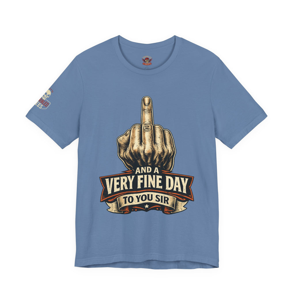Polite Middle Finger T‑Shirt — Funny Sarcastic Graphic Tee