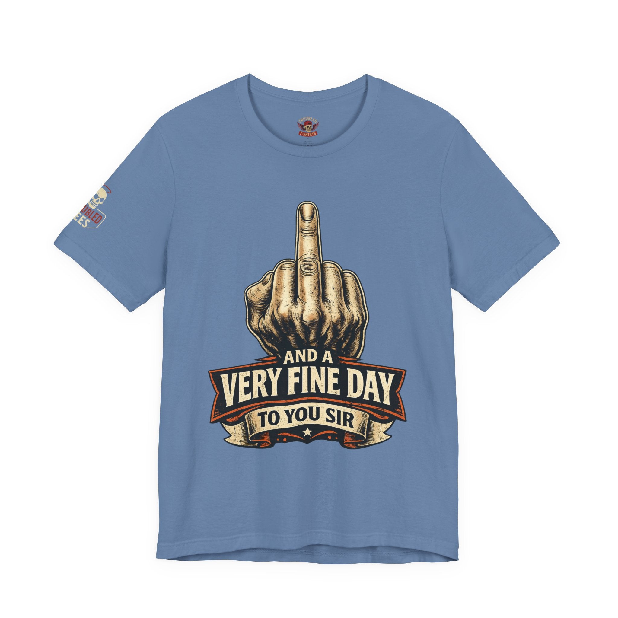 Polite Middle Finger T‑Shirt — Funny Sarcastic Graphic Tee